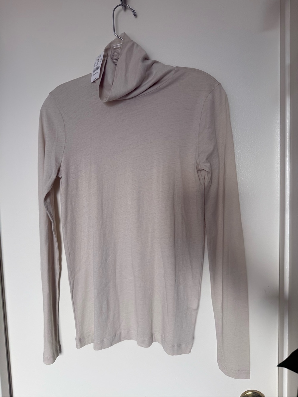 NEW J.Crew Factory Cotton Turtleneck Top Small Ivory Style 17745
